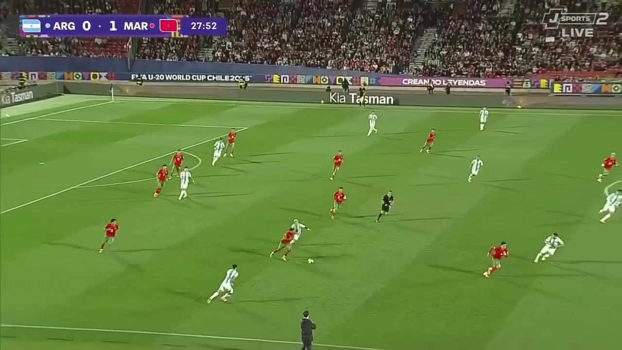 阿根廷决赛2球落后摩洛哥断球反击扎比里破门梅开二度